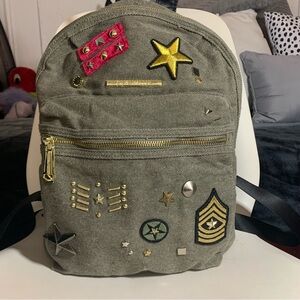 Military Style Backpack with Patches